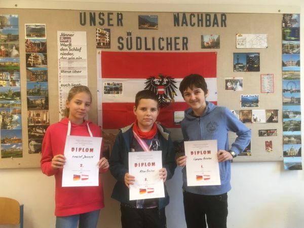 Výsledky školního kola konverzační soutěže v německém jazyce