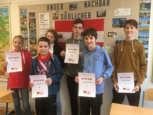 Výsledky školního kola konverzační soutěže v německém jazyce
