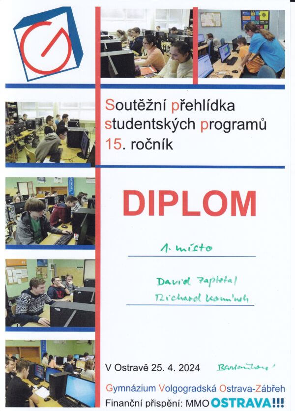 Soutěžní přehlídka studentských programů